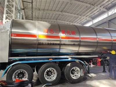 中国工場供給Co2タンカートレーラー
